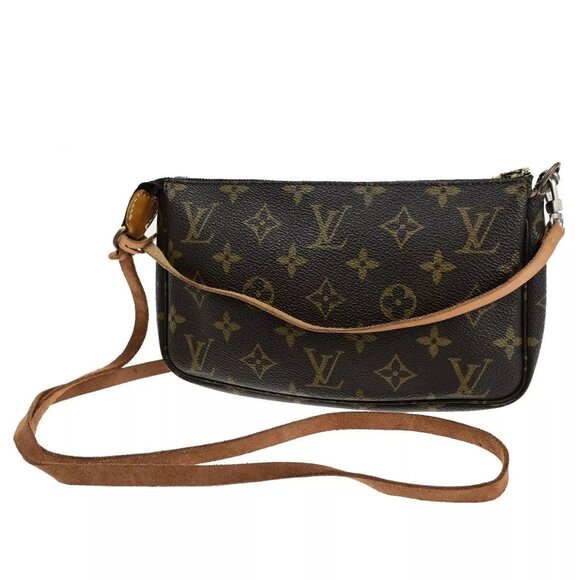 LOUIS VUITTON Pochette Accessoires Shoulder Bag Monogram Leather - Picture 1 of 16